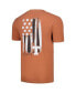 Men's Texas Orange Texas Longhorns Baseball Flag Comfort Colors T-Shirt