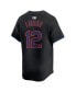 Фото #3 товара Men's Francisco Lindor Black New York Mets Alternate Limited Player Jersey