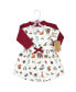 ფოტო #2 პროდუქტის Baby Girls Baby Organic Cotton Dress and Cardigan, Woodland Alphabet