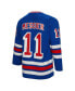 Men's Mark Messier Blue New York Rangers Big & Tall 2015 Captain Patch Blue Line Player Jersey