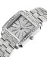 ფოტო #2 პროდუქტის Women's Cristal Silver-Tone Stainless Steel Watch, 28mm