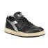 Фото #2 товара Diadora Mi Basket Row Cut New Moon Lace Up Mens Black Sneakers Casual Shoes 177