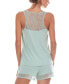 ფოტო #5 პროდუქტის Frances Knit Cami Tap Pajama Set