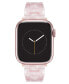 ფოტო #1 პროდუქტის Women's Pink Marbled Acetate Stretch Bracelet designed for 38/40/41mm Apple Watch