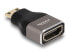 Delock HDMI Adapter Mini-C Stecker zu A Buchse 8K 60 Hz grau Metall - Adapter