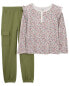 Kid 2-Piece Floral Top & Pant Set 5