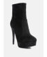 Фото #3 товара Espiree Microfiber High Heeled Ankle Boots