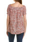 Pomegranate Puff Blouse Women's Orange Xs - фото #2