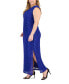 Фото #3 товара Plus Size Cutout-Detail Lace Maxi Dress