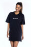 Wnd1309-bk Siyah Kadın Oversize Tshirt