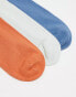 Vans 3 pack classic crew socks in blue, orange and light green Herbstblatt, EU 38.5-42 - фото #4