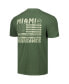 Фото #4 товара Men's Olive Miami Hurricanes OHT Military-Inspired Appreciation Comfort Colors T-shirt