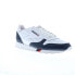 Reebok Classic Leather Mens White Leather Lace Up Lifestyle Sneakers Shoes 13