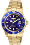 Фото #1 товара Invicta Men's Pro Diver Quartz Watch with Stainless Steel Strap Gold/Blue