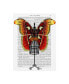 Фото #1 товара Fab Funky Mannequin, Red and Yellow Butterfly Canvas Art - 27" x 33.5"