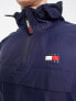 Tommy Jeans Chicago oversized half zip jacket in navy