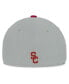 Фото #2 товара Men's Gray/Cardinal USC Trojans Mick Flex Hat