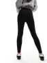 Фото #3 товара River Island high waist jersey legging in black