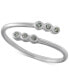 ფოტო #3 პროდუქტის Cubic Zirconia Bezel Bypass Ring, Created for Macy's