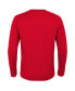Big Boys Red New Jersey Devils 2024 NHL Stadium Series Helmet Logo Long Sleeve T-shirt