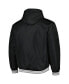 Men's Black Chicago White Sox Reversible Fleece Full-Snap Hoodie Jacket