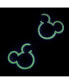 ფოტო #2 პროდუქტის Women's Mickey Mouse Glow-In-The-Dark Hoop Earrings