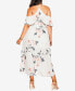 Фото #2 товара Trendy Plus Size Lotus Lust Dress