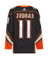 Фото #2 товара Men's Trevor Zegras Black Anaheim Ducks Home Authentic Pro Player Jersey