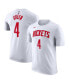 ფოტო #1 პროდუქტის Men's Jalen Green White Houston Rockets 2022/23 Name and Number T-shirt