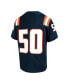 Big Boys #50 Navy Illinois Fighting Illini Game Jersey