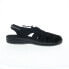 Фото #1 товара Drew Hamilton 47708-15 Mens Black Nubuck Strap Sport Sandals Shoes