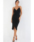 ფოტო #1 პროდუქტის Women's Wrap Midi Dress With Embellished Straps