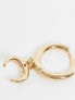 Accessorize single horseshoe hoop earring in gold