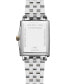 ფოტო #2 პროდუქტის Women's Swiss Toccata Diamond Accent Two-Tone Stainless Steel Bracelet Watch 23x28mm