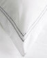 Фото #8 товара 100% Cotton Percale 3pc Duvet Set with Satin Stitching, Full/Queen