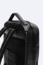 Embossed multi-pocket backpack