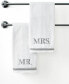 Фото #3 товара Mr. & Mrs. Embroidered Cotton Hand Towel, 16" x 30"