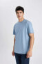 Erkek T-shirt V7699az/be299 Blue