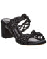 Фото #1 товара Alexandre Birman Clarita Intreccio 60 Doppia Solet Leather Sandal Women's Black