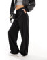 Фото #8 товара ASOS DESIGN Tall wide leg tailored dad trousers in black