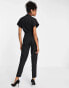 Фото #3 товара Closet London tailored wrap jumpsuit in black