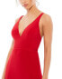 ფოტო #6 პროდუქტის Women's Ieena Plunge Neck High Slit Gown