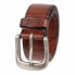 Фото #2 товара Levi's Men's Tan 38mm Metal Buckle Burnished Edge Leather Casual Belt Medium