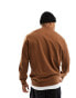 Фото #4 товара HUGO Duragol box logo sweatshirt in rust