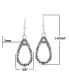 Фото #4 товара Sterling Silver White Mother of Pearl Gemstone Pear Shaped Lever Back Earrings