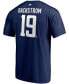 Men's Nicklas Backstrom Navy Washington Capitals 2020/21 Alternate Authentic Stack Name and Number T-shirt