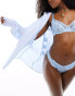 Фото #6 товара Boux Avenue Yvonne bridal lace balconette bra in baby blue