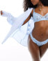 Фото #3 товара Boux Avenue Yvonne bridal lace balconette bra in baby blue