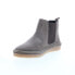 Diba True Yea Sayer 46015 Womens Gray Suede Slip On Ankle & Booties Boots