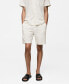 ფოტო #1 პროდუქტის Men's Drawstring Cotton Shorts